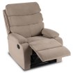 Mebel Elite Раскладной кресло Kobe, бежевый велюр, ME.KOBE/BZ/V/FW - Home Club, изображение 3