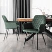 Mebel Elite Стул Bresso зелёного цвета из велюра, ME.BRESSO/Z/CZ/V/K - Home Club, изображение 3
