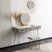 Mebel Elite Туалетный столик Sandy, серый/золотой, ME.SANDY/P/ZL/B - Home Club, изображение 2
