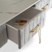 Mebel Elite Туалетный столик Sandy, серый/золотой, ME.SANDY/P/ZL/B - Home Club, изображение 5
