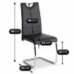 Mebel Elite Стул Lopez, чёрный, экокожа, ME.LOPEZ/CZ/CH/E/K - Home Club, изображение 5