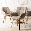 Mebel Elite Обертове крісло Mia бежевого кольору, ME.MIA2/BZ/ZL/T/K - Home Club, зображення 2