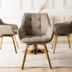 Mebel Elite Обертове крісло Mia бежевого кольору, ME.MIA2/BZ/ZL/T/K - Home Club, зображення 3