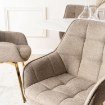 Mebel Elite Обертове крісло Mia бежевого кольору, ME.MIA2/BZ/ZL/T/K - Home Club, зображення 4