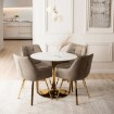 Mebel Elite Обертове крісло Mia бежевого кольору, ME.MIA2/BZ/ZL/T/K - Home Club, зображення 6