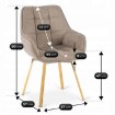 Mebel Elite Обертове крісло Mia бежевого кольору, ME.MIA2/BZ/ZL/T/K - Home Club, зображення 11