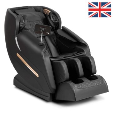 Mebel Elite Масажне крісло Vx Max, чорне, екошкіра, англійське меню, ME.VXMAX/CZ/E/ANG/FW - Home Club