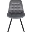 Mebel Elite Комплект: стіл Clark 120–160 см, чорний глянцевий, та 4 стільці Rick, сірі, DUBAJ/CZ/PL/S/RICK/P/V/Z4/K - Home Club, зображення 10