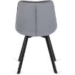 Mebel Elite Комплект: стіл Clark 120–160 см, чорний глянцевий, та 4 стільці Rick, сірі, DUBAJ/CZ/PL/S/RICK/P/V/Z4/K - Home Club, зображення 12