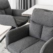 Mebel Elite Обертове крісло Paul темно-сіре, ME.PAUL/CZ/T/K - Home Club, зображення 3