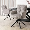 Mebel Elite Вращающееся кресло для гостиной June, серое, из вельвета, ME.JUNE/P/SZTR/K - Home Club, изображение 2