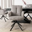 Mebel Elite Вращающееся кресло для гостиной June, серое, из вельвета, ME.JUNE/P/SZTR/K - Home Club, изображение 3