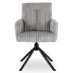 Mebel Elite Вращающееся кресло для гостиной June, серое, из вельвета, ME.JUNE/P/SZTR/K - Home Club, изображение 6