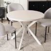 Mebel Elite Стол Lugo, раскладной, 90–190 см, цвет «Кашмир»/белый, ME.LUGO/KASZ/B/S - Home Club, изображение 2