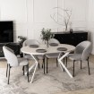 Mebel Elite Стол Lugo, раскладной, 90–190 см, цвет «Кашмир»/белый, ME.LUGO/KASZ/B/S - Home Club, изображение 3