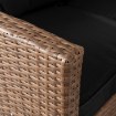Mebel Elite Набор садовой мебели Limpio светло-коричневый/чёрный, ME.LIMPIO/MIO/RT/OGR/ZES - Home Club, изображение 8