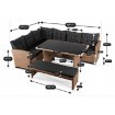 Mebel Elite Набор садовой мебели Limpio светло-коричневый/чёрный, ME.LIMPIO/MIO/RT/OGR/ZES - Home Club, изображение 10