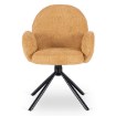 Mebel Elite Обертове крісло Musso, гірчичного кольору, з тканини букле, ME.MUSSO/CU/CZ/TB/K - Home Club, зображення 6