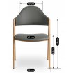 Mebel Elite Стул Willy, серый, экокожа, ME.WILLY/P/E/K - Home Club, изображение 6