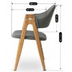 Mebel Elite Стул Willy, серый, экокожа, ME.WILLY/P/E/K - Home Club, изображение 7
