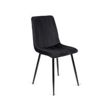 Mebel Elite Стілець Ibis, чорний, велюровий, ME.IBIS/CZ/V/K - Home Club