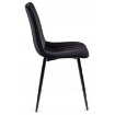Mebel Elite Стілець Ibis, чорний, велюровий, ME.IBIS/CZ/V/K - Home Club, зображення 3
