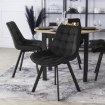 Mebel Elite Стул Rick, черный, велюровый, ME.RICK/CZ/V/K - Home Club, изображение 2