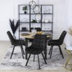 Mebel Elite Стул Rick, черный, велюровый, ME.RICK/CZ/V/K - Home Club, изображение 3