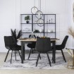 Mebel Elite Стул Rick, черный, велюровый, ME.RICK/CZ/V/K - Home Club, изображение 6