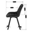 Mebel Elite Стул Rick, черный, велюровый, ME.RICK/CZ/V/K - Home Club, изображение 11