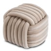 Mebel Elite Плетеный пуф Magma кремового цвета из велюра, ME.MAGMA/KR/V/PUF - Home Club, изображение 3