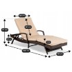 Mebel Elite Садовое кресло Feliz, коричнево-бежевое, из техноротанга, ME.FELIZ/BZ/T/OGR/LEZ - Home Club, изображение 9