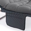Mebel Elite Садовый шезлонг «Полевая кровать» Saturn, серый, ME.SATURN/P/T/LOZ - Home Club, изображение 10