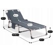 Mebel Elite Садовый шезлонг «Полевая кровать» Saturn, серый, ME.SATURN/P/T/LOZ - Home Club, изображение 12