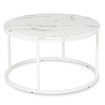 Mebel Elite Столик Agnes Max «Белый мрамор», ME.MAXAGNES/BM/B/L - Home Club