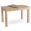 Mebel Elite Стол Skubi, раскладной, 120–160 см, дуб Artisan, W.SKUBI/DA/S - Home Club, изображение 3