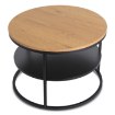 Mebel Elite Столик Best Дуб/Чорний, ME.BEST/D/CZ/L - Home Club, зображення 4