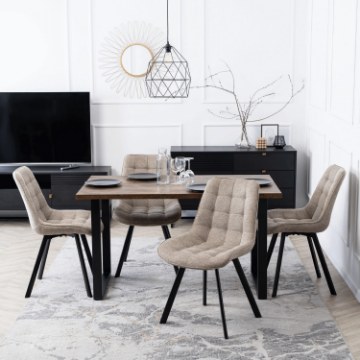 Mebel Elite Стілець Rick 2, бежевий, ME.RICK2/BZ/T/K - Home Club