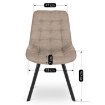 Mebel Elite Стілець Rick 2, бежевий, ME.RICK2/BZ/T/K - Home Club, зображення 10