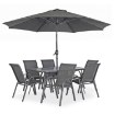 Mebel Elite Комплект садовой мебели Nebraska, серый, ME.NEBRASKA/P/T/OGR/ZES - Home Club, изображение 3
