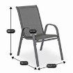 Mebel Elite Комплект садовой мебели Nebraska, серый, ME.NEBRASKA/P/T/OGR/ZES - Home Club, изображение 12