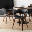 Mebel Elite Стул Gary из экокожи, черный/орех, ME.GARY/CZ/O/DG/E/K - Home Club, изображение 2