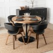 Mebel Elite Стул Gary из экокожи, черный/орех, ME.GARY/CZ/O/DG/E/K - Home Club, изображение 3