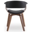 Mebel Elite Стул Gary из экокожи, черный/орех, ME.GARY/CZ/O/DG/E/K - Home Club, изображение 8
