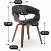 Mebel Elite Стул Gary из экокожи, черный/орех, ME.GARY/CZ/O/DG/E/K - Home Club, изображение 9