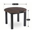 Mebel Elite Стол Harry, раскладной, 102–142 см, дуб, орех/чёрный, W.HARRY/OM/CZ/S - Home Club, изображение 11