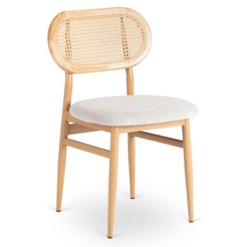 Mebel Elite Стілець Altea Дуб/Бежевий Ажурний, ME.ALTEA/BZ/D/T/K - Home Club