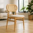 Mebel Elite Стул Altea «Дуб/Бежевый» с ажурной отделкой, ME.ALTEA/BZ/D/T/K - Home Club, изображение 2