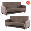 Mebel Elite Набор из 2 диванов-кроватей Cuba бежевого цвета, PPHUE.BALI/PAROS3/Z2/WER - Home Club