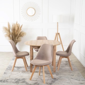Mebel Elite Стілець Nevel, бежевий, ME.NEVEL/BZ/D/T/K - Home Club